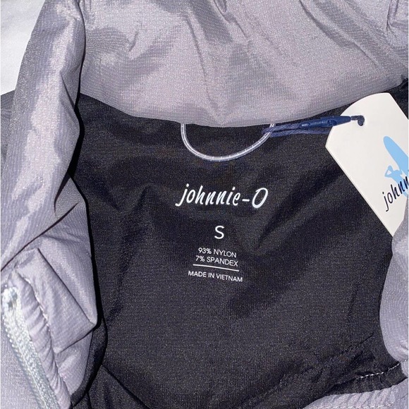 Johnnie-O Jacket Mens Small Full ZIp Fox Steel Gray Puffer Vest Golf NWT - Picture 3 of 10